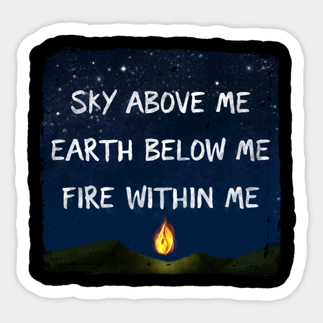 Sky Above Me Sticker by LittleBunnySunshine